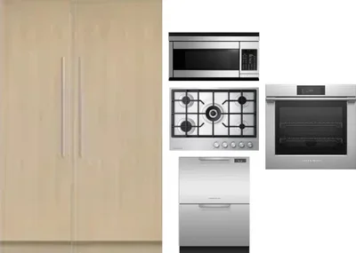 6 Piece Package Includes Refrigerator, Freezer, Cooktop, Wall Oven, Microwave And Dishwasher
